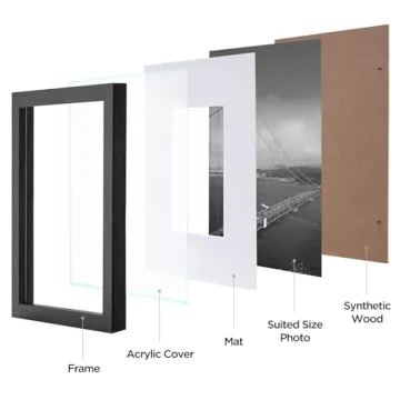 eletecpro 12x12 Picture Frames Set of 9 for Elegant Decor
