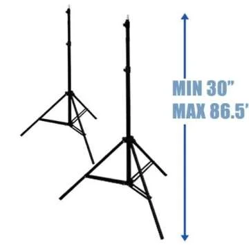 Limo Studio Photography Chroma key Studio Backdrop Lighting Kit Set, White Black Green Chroma key Muslin Backdrops, (2) Umbrella Reflector Studio Lighting, Backdrop Support Stand with Carry Bag, AGG797V2