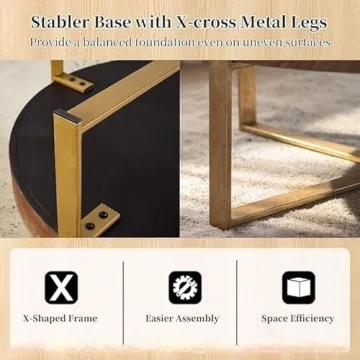 Buy DS-HOMEPORT Round Wood Coffee Table for Living Room