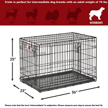 MidWest Life Stages 36' Double Door Folding Dog Crate