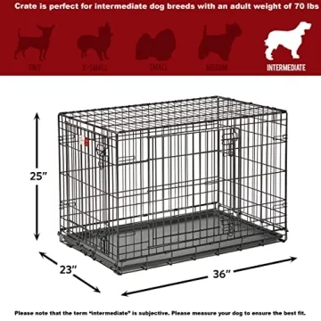 MidWest Life Stages 36' Double Door Folding Dog Crate