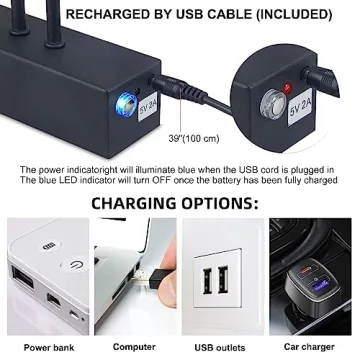 FUNCHDAY 20" Battery Picture Light with Remote Control