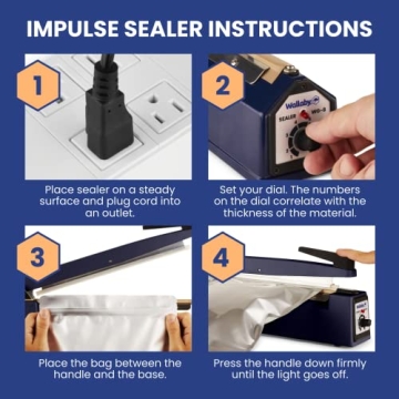Wallaby 12 Inch Impulse Sealer for Mylar Bags - Heavy Duty Sealing