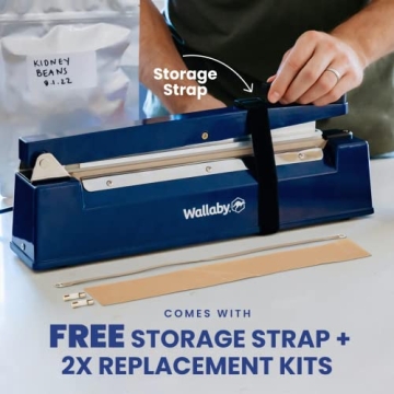 Wallaby 12 Inch Impulse Sealer for Mylar Bags - Heavy Duty Sealing