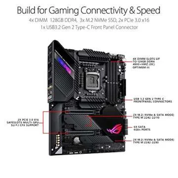 ASUS ROG Maximus XII Hero Z490 (WiFi 6) LGA 1200 (Intel 10th Gen) ATX Gaming Motherboard, 14+2 Power Stages, DDR4 4800+, 5Gbps LAN, Intel LAN