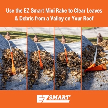 EZ Smart Mini Rake for Safer Gutter and Roof Cleaning