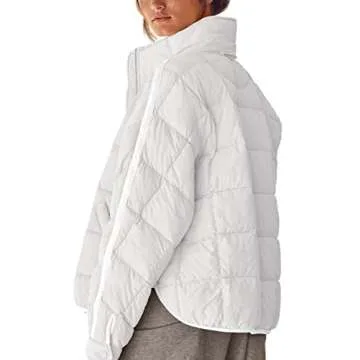 GeGekoko Women's Oversized Packable Puffer Jacket