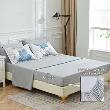 Luxudecor Floral Comforter Set for Elegant Bedrooms 90"×90"