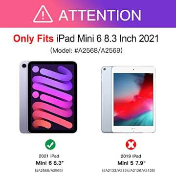 [2 Pack] Benazcap Screen Protector for iPad Mini 6 8.3" 2021, iPad Mini 6 Screen Protector Anti-Scratch/High Definition/9H Tempered Glass for iPad Mini 6th Generation Screen Protector, Clear