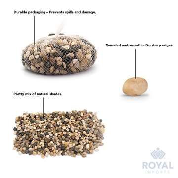 Buy Royal Imports 5LBS River Rocks for Home Decor