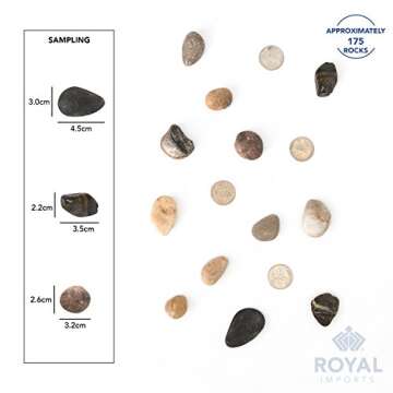 Buy Royal Imports 5LBS River Rocks for Home Decor