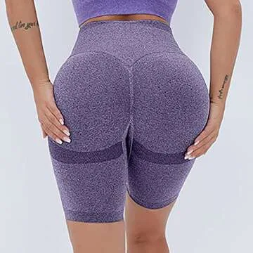 Butt Lifting Yoga Shorts for Women - High Waist, Cute Design