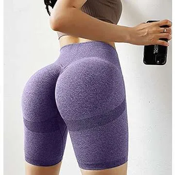 Butt Lifting Yoga Shorts for Women - High Waist, Cute Design