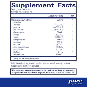 Pure Encapsulations Digestive Enzymes Ultra - Vegetarian Digestive Enzyme Supplement to Support Prot...