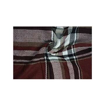 Century Star Stylish Plaid Scarf Oversized Cozy Shawl