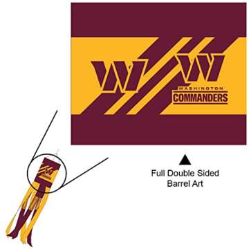 Washington Commanders Team Windsock – 40 Inch Spirit Decor