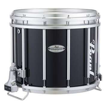 Pearl Championship Maple Marching Snare Drum - 14 x 12 inch - Midnight Black