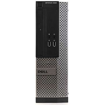 Dell Optiplex 7020 Desktop Computer, Intel i5, 8GB RAM, 2TB HDD, Windows 10 Home, 20-inch Monitor, R...
