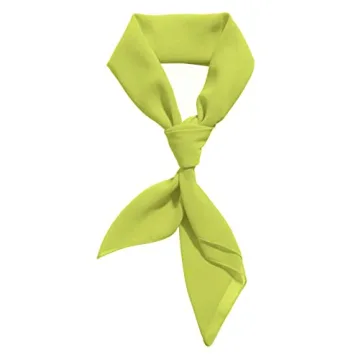 Stylish Lime Green Silk Scarf - Perfect Daphne Costume Accessory