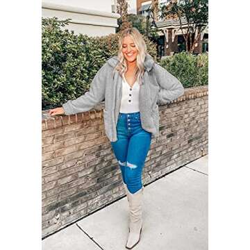 PRETTYGARDEN Women’s Cozy Sherpa Fleece Winter Jacket