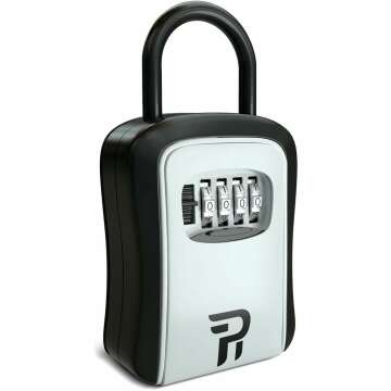 Key Lock Box for Outdoor Use - Secure Realtor Lockbox for House Keys
