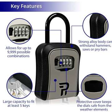 Outdoor Key Lock Box for Realtors and Homeowners