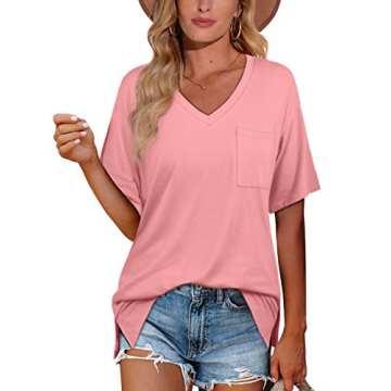 Stylish Women's Summer V-Neck Tops - Soft, Breathable & Versatile