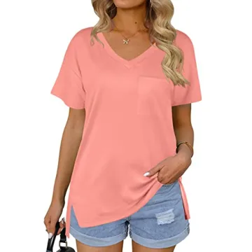 Women's Summer V-Neck Tops - Soft, Breathable & Stylish