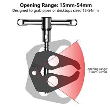 TOAZOE 11 Inch Adjustable Magic Arm & Super Clamp Set