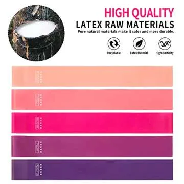 Resistance Bands Set of 5 for Home Workout and Fitness