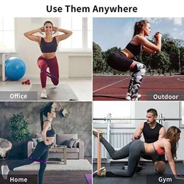 Resistance Bands Set of 5 for Home Workout and Fitness