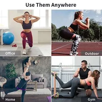 Resistance Bands Set of 5 for Home Workout and Fitness