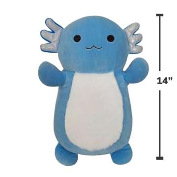 Squishmallows Original HugMees 14-Inch Blue Gradient Axolotl - Large Ultrasoft Official Jazwares Plush