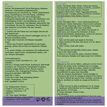 Green Eggplant Mask Stick for Deep Clean Pore Care | 2PCS