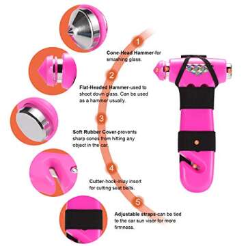 THINKWORK Car Safety Hammer - Essential Emergency Tool