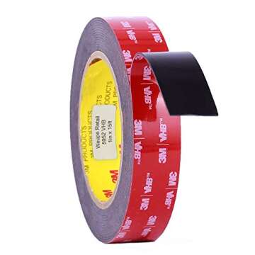 5952 VHB Tape: 2.5cm . x 15 ft. (Black)