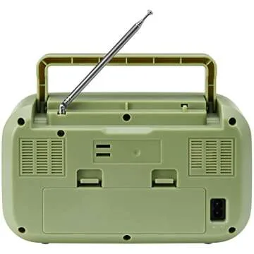 Crosley CR3041A-SG Forte Portable AM/FM Radio with Bluetooth Receiver, Sage