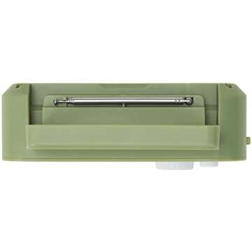 Crosley CR3041A-SG Forte Portable AM/FM Radio with Bluetooth Receiver, Sage