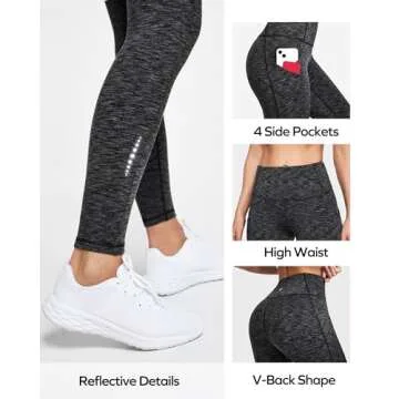 Ewedoos Womens Fleece Lined Waterproof Winter Leggings