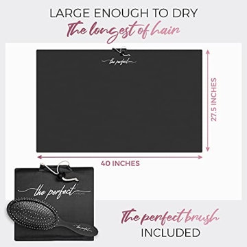 Haircare Towel Wrap and Brush Set for Curly Hair Enthusiasts