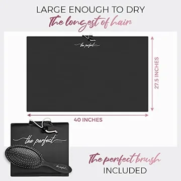 Haircare Towel Wrap and Brush Set for Curly Hair Enthusiasts