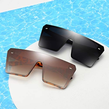 Dollger Oversized Square Sunglasses - Stylish UV Protection