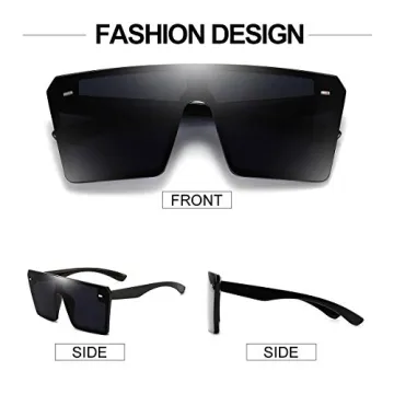 Dollger Oversized Square Sunglasses - Stylish UV Protection