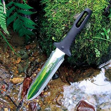 Nisaku NJP801 Hori Hori Weeding Knife - Japanese Stainless Steel, Ergonomic Design