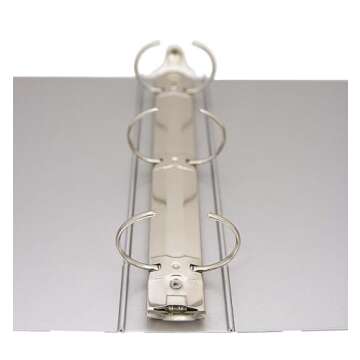 Saunders Recycled Aluminum Ring Binder, 2-Inches Spine, Letter Size, 8.5 x 12-Inches, 1 Binder (00605), Aluminum, Gray, 605