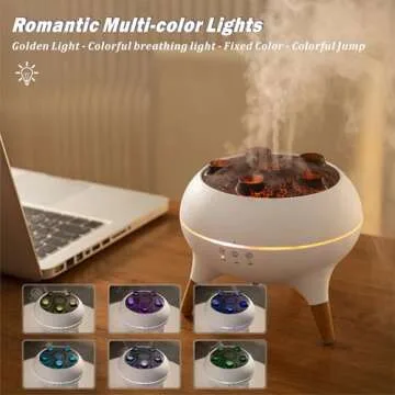 AChoice4U Essential Oil Diffuser 250ML Dancing Jellyfish Aromatherapy Diffuser Humidifier with 7 Colors LED Lights,Remote Control,Plug in for Bedroom,Office