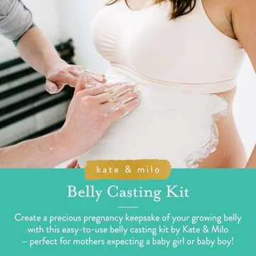 Kate & Milo Belly Casting Kit - Cherished Keepsake for Expecting Moms and Nursery Decor