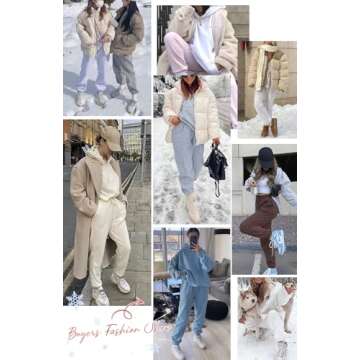 DISCIPBUSH Fleece Lined Womens Sweatpants - High Waisted Joggers for Women, Cotton Drawstring Baggy Sweats Women Pants Orange L