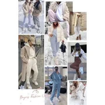 DISCIPBUSH Fleece Lined Womens Sweatpants - High Waisted Joggers for Women, Cotton Drawstring Baggy Sweats Women Pants Orange L