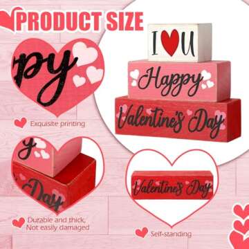 Charming Huquary Valentine's Day Decor Set - 3 Piece